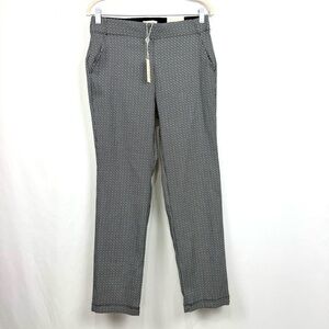 Max Studio NWT Women’s L Pull On Trousers High Rise Ankle Slim Leg Woven Stretch